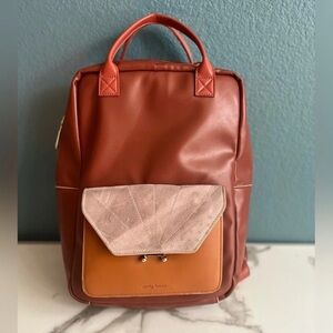 Kids Universal Sticky Lemon Rust and Tan Backpack with Front Pocket